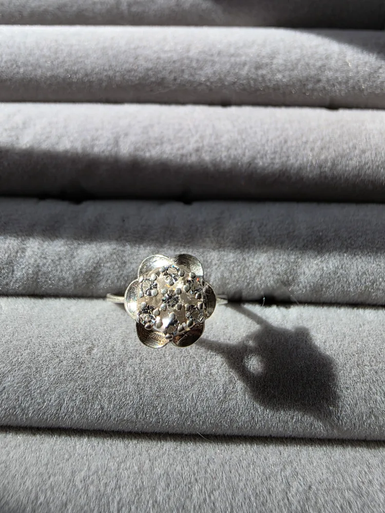 Silver Flower Ring thumbnail