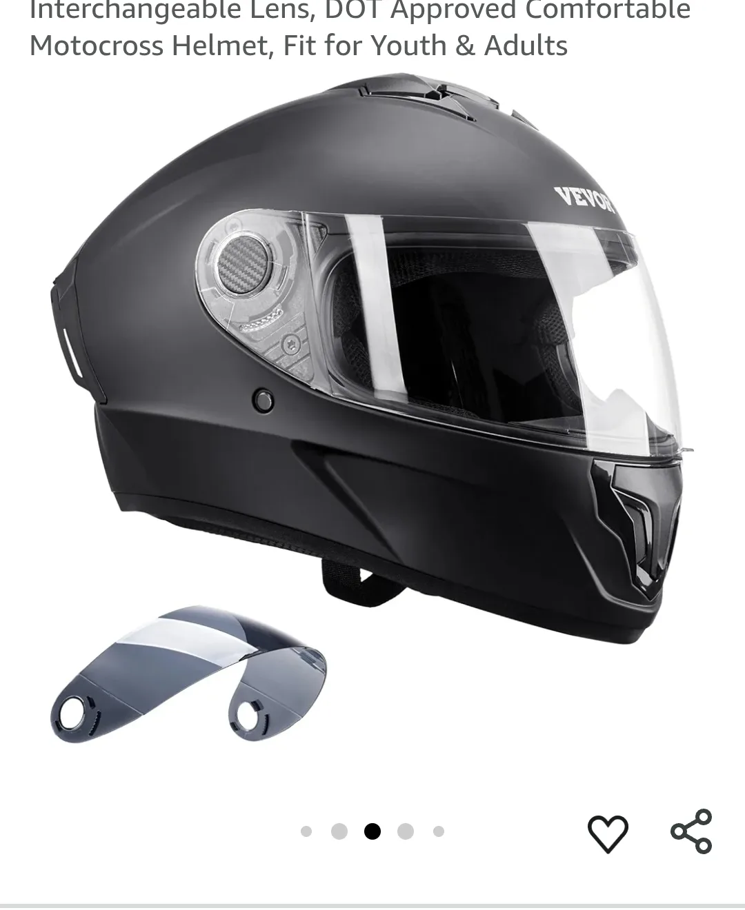 MEDIUM Full face motorcycle helmet with shield dot approved image indicator(3)