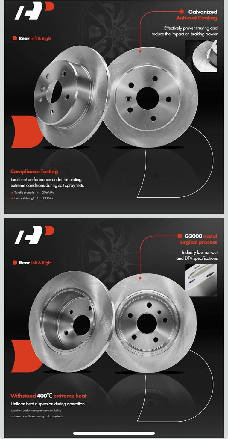 A-Premium Brake Disc Rear Rotars - photo 2