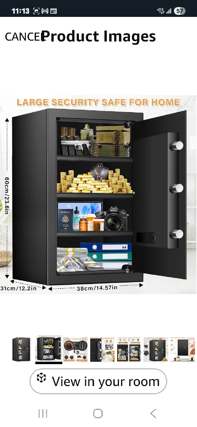 Black Digital Safe Bukumo image indicator(2)