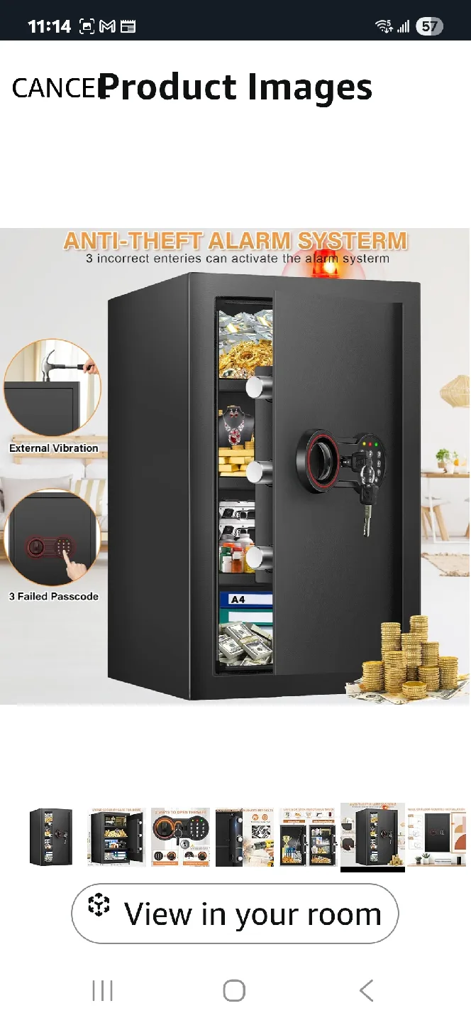 Black Digital Safe Bukumo image indicator(3)