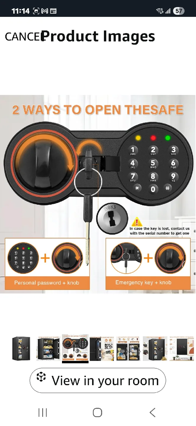 Black Digital Safe Bukumo image indicator(6)