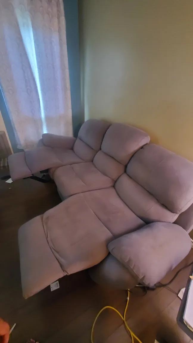 3-Seat Reclining Sofa - Grey image indicator(4)