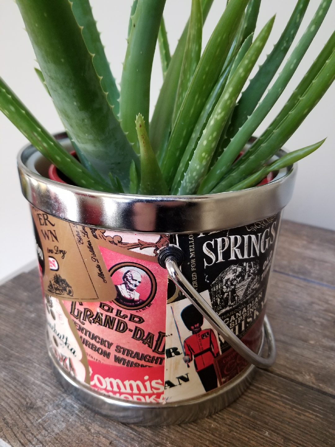 1970's upcycled ice bucket plant pot! - photo 3