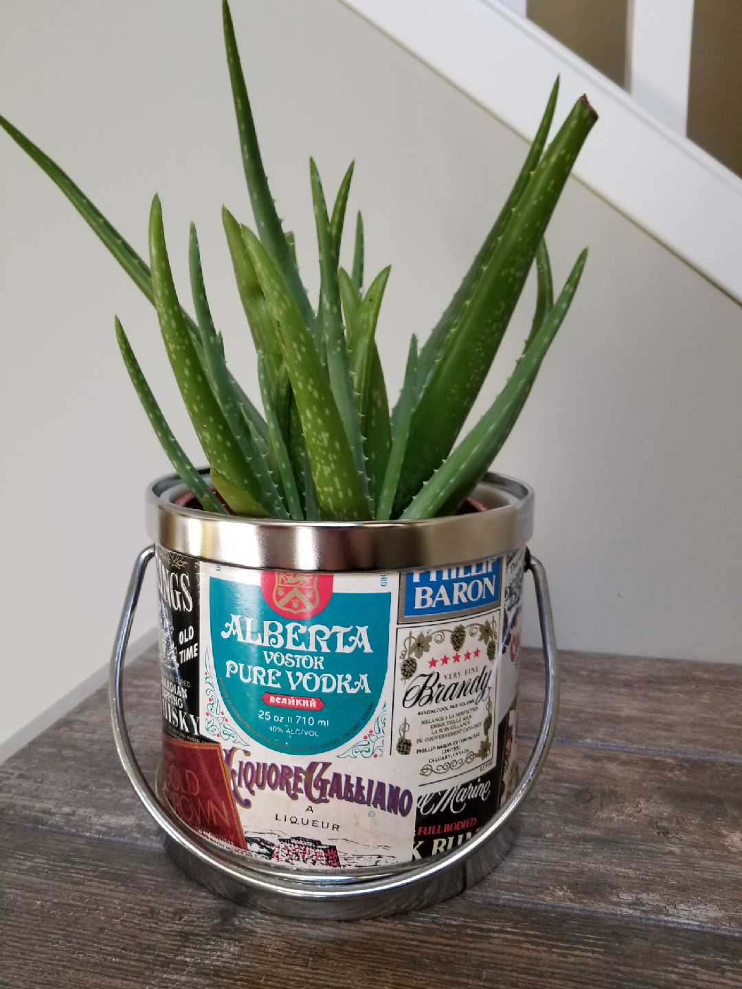 1970's upcycled ice bucket plant pot! - photo 5