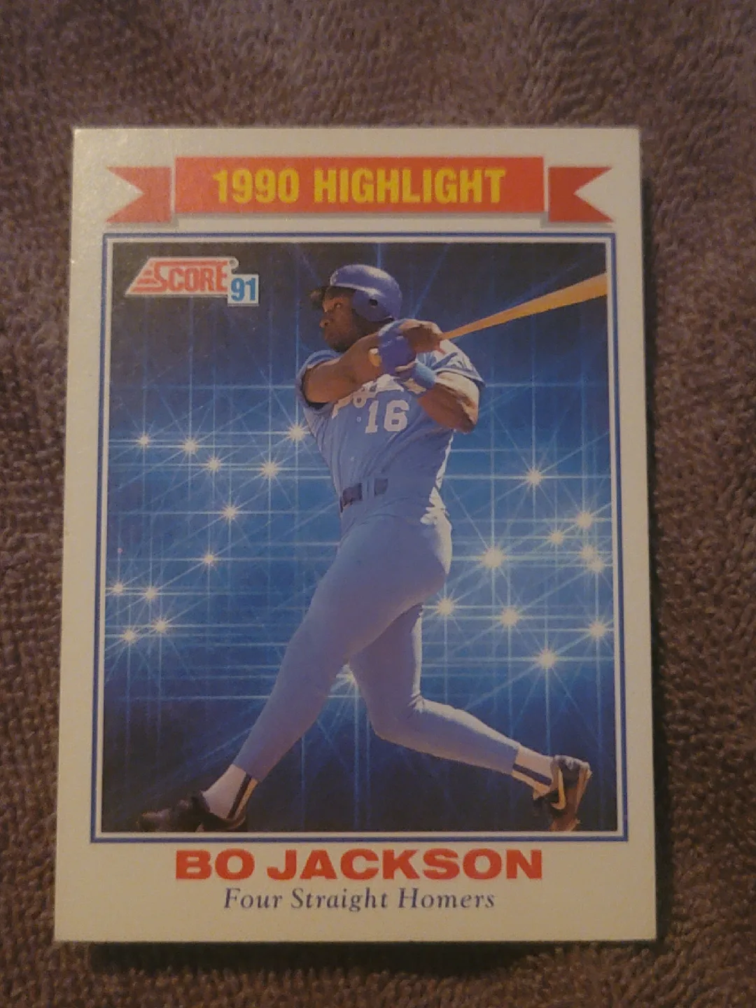 Bo Jackson 1990 Highlight Baseball Card thumbnail