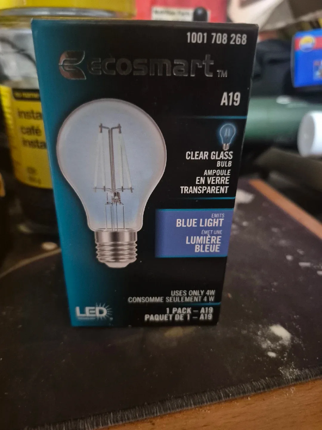 Ecosmart A19 Clear Glass LED Bulb - New thumbnail