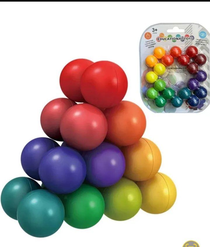 Aeleveate Playable Rainbow Sensory Balls image indicator(2)