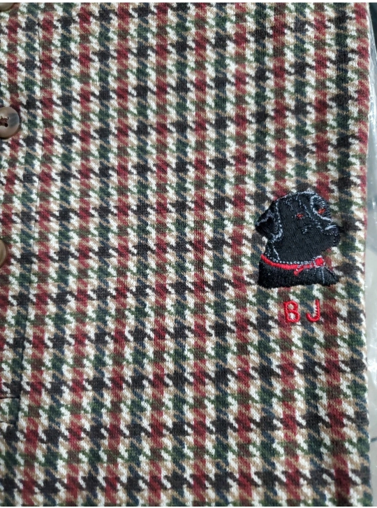 Huntington Houndstooth Polo Shirt - Size Medium - New - photo 3