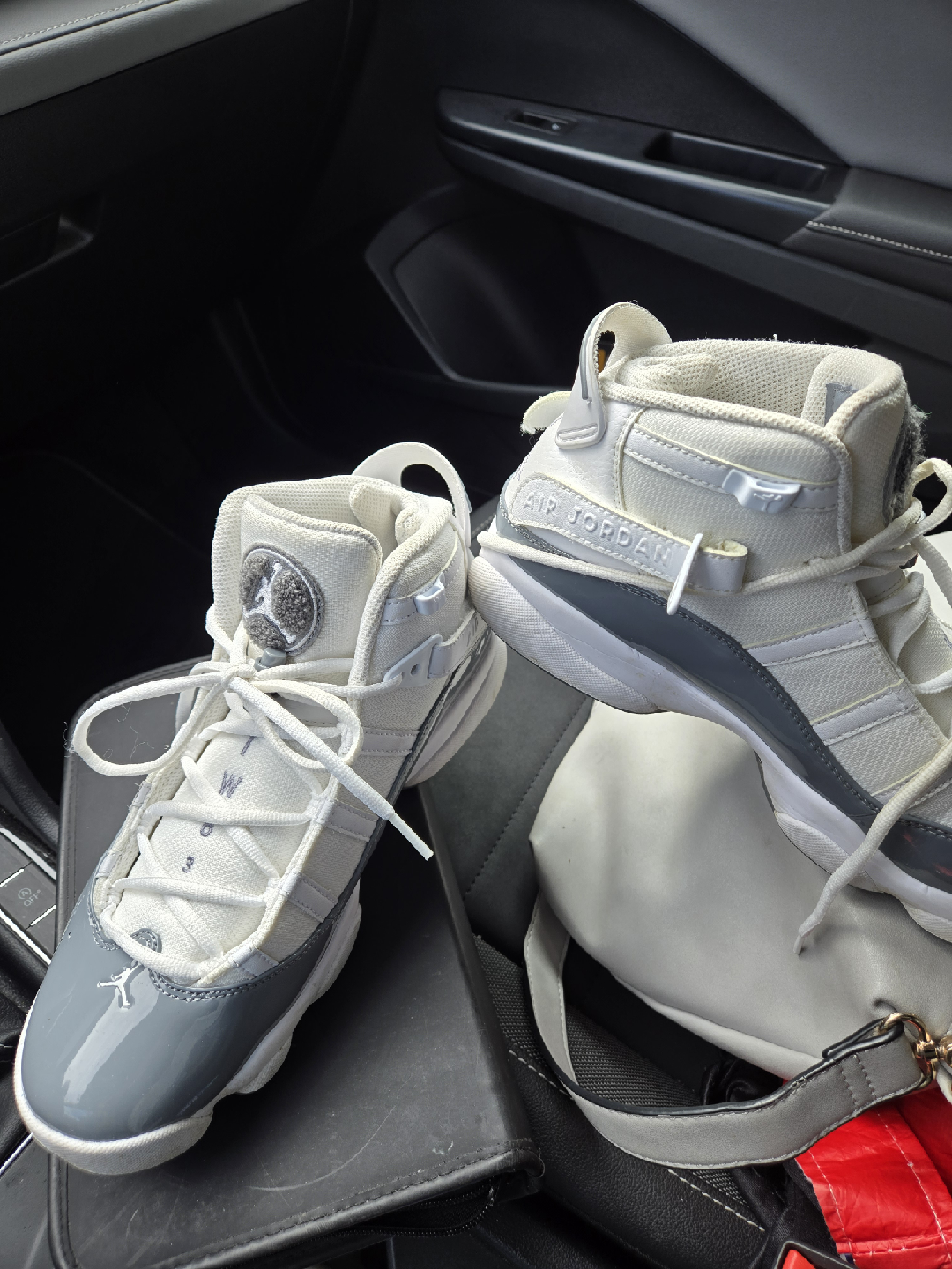 Air Jordan 6 Rings - White/Grey - photo 3