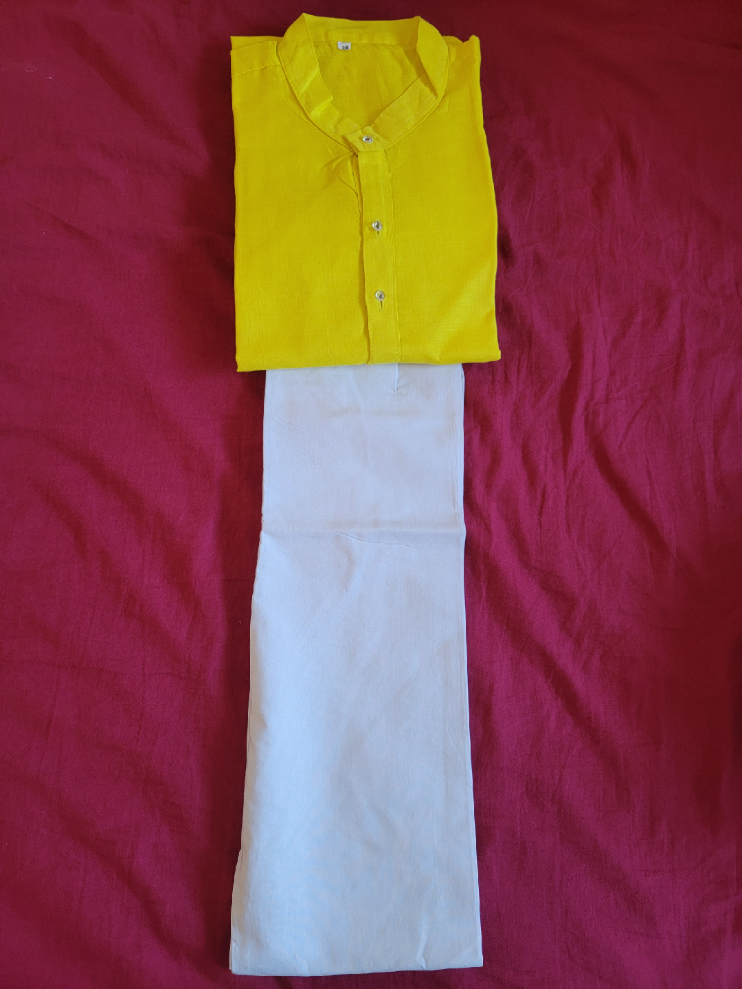Yellow Kurta Pajama Set brand new