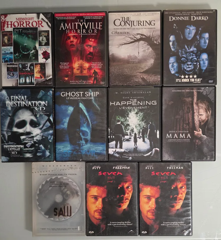 DVDs Horror, Action, Comedy, Kids, Drama thumbnail