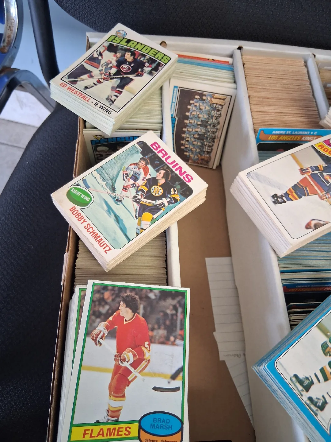 Vintage NHL Hockey Cards - Bruins, Flames, Islanders image indicator(2)