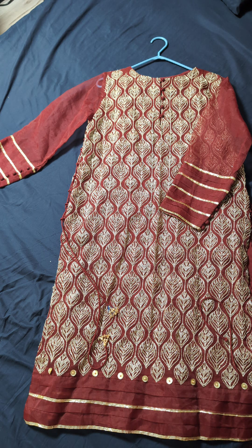 Maroon Embroidered Kurti - photo 5