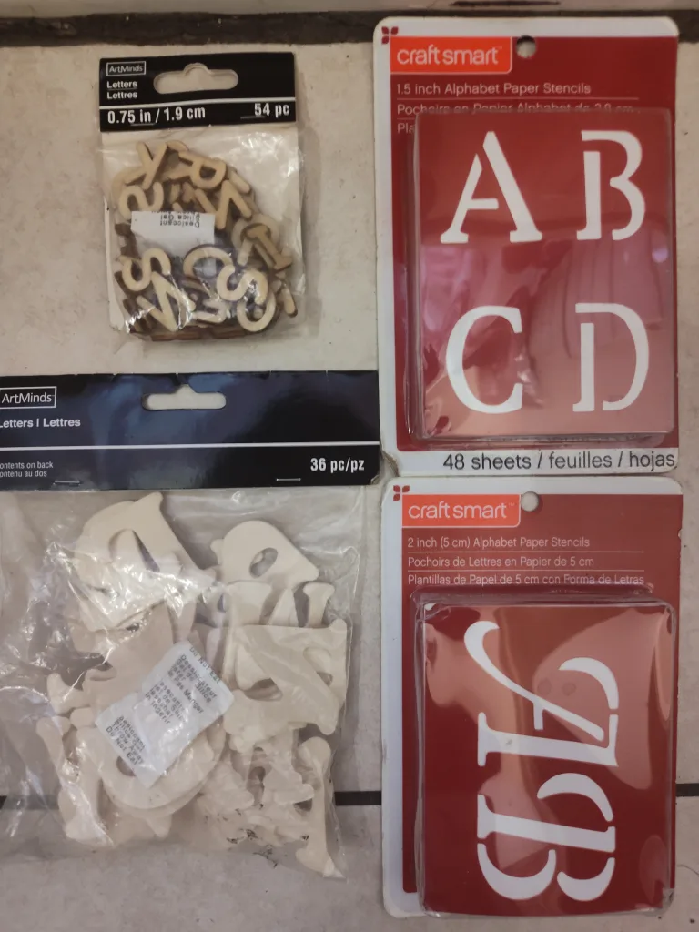 Art  Craft Supplies DTF POWDER VINYL WOODEN PAPER STENCILS image indicator(4)