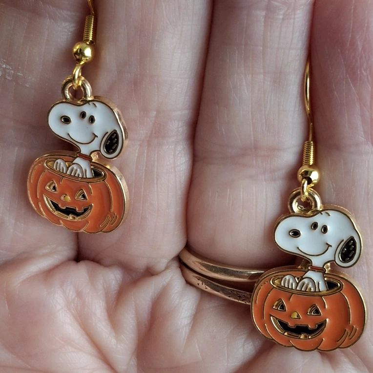Snoopy Halloween Earrings - photo 2