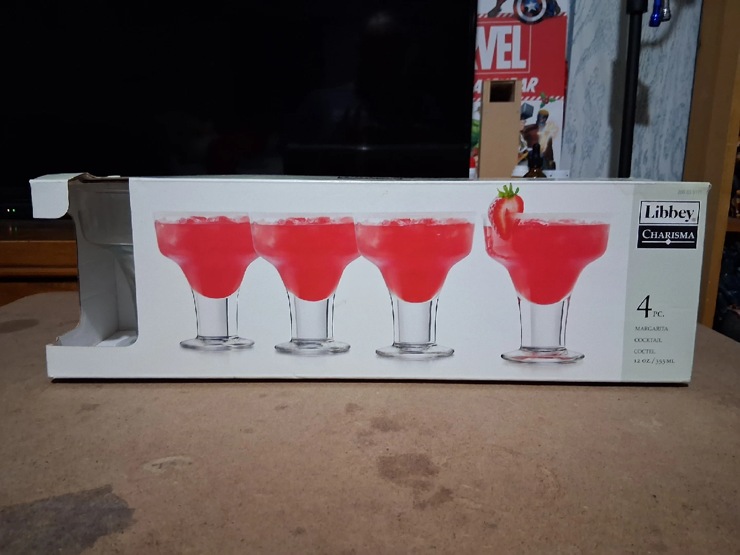 Libbey Charisma Margarita Cocktail Glasses - 4 pc Set