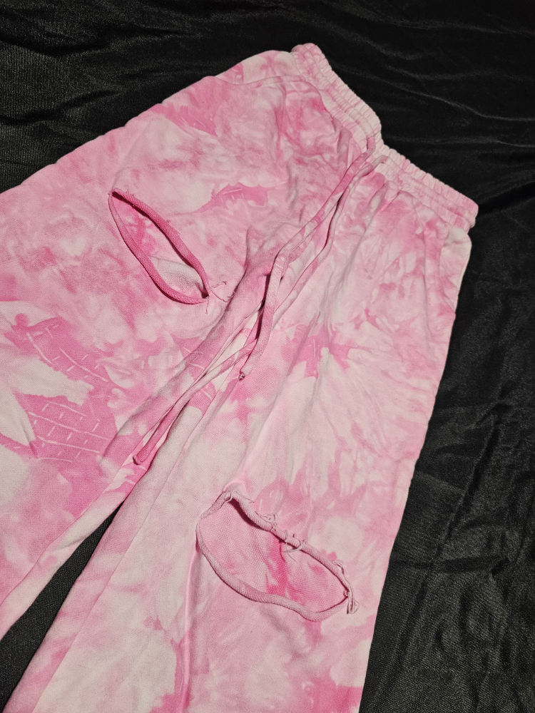 Akira Pink Tie-Dye Pants - Size S - photo 2