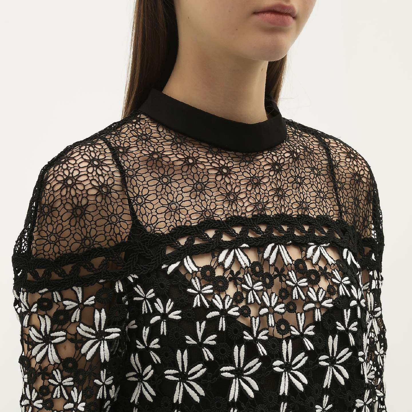 Self-Portrait Lace Trimmed Top size2 - photo 5