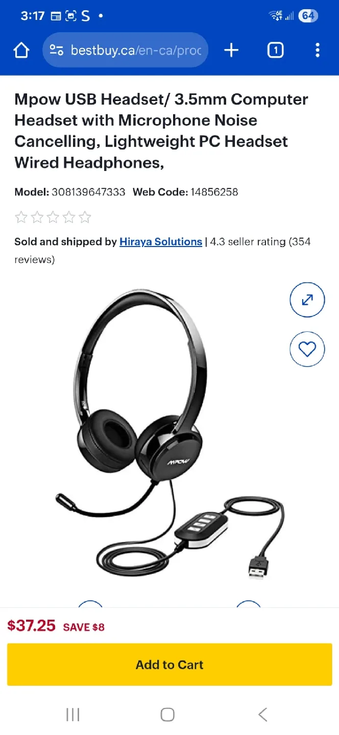 Mpow PA071A Wired Computer Headset image indicator(2)