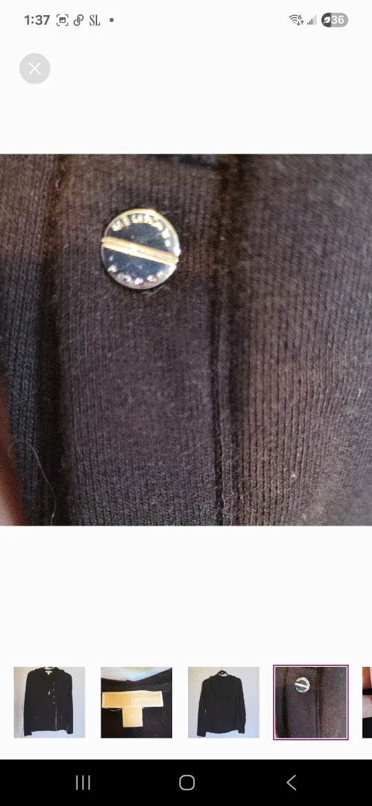 Black  Micheal Kors  hoddie , image indicator(5)