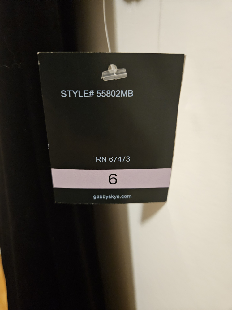 Gabby Skye Black Lace Sleeve Dress - Size 6 - photo 2