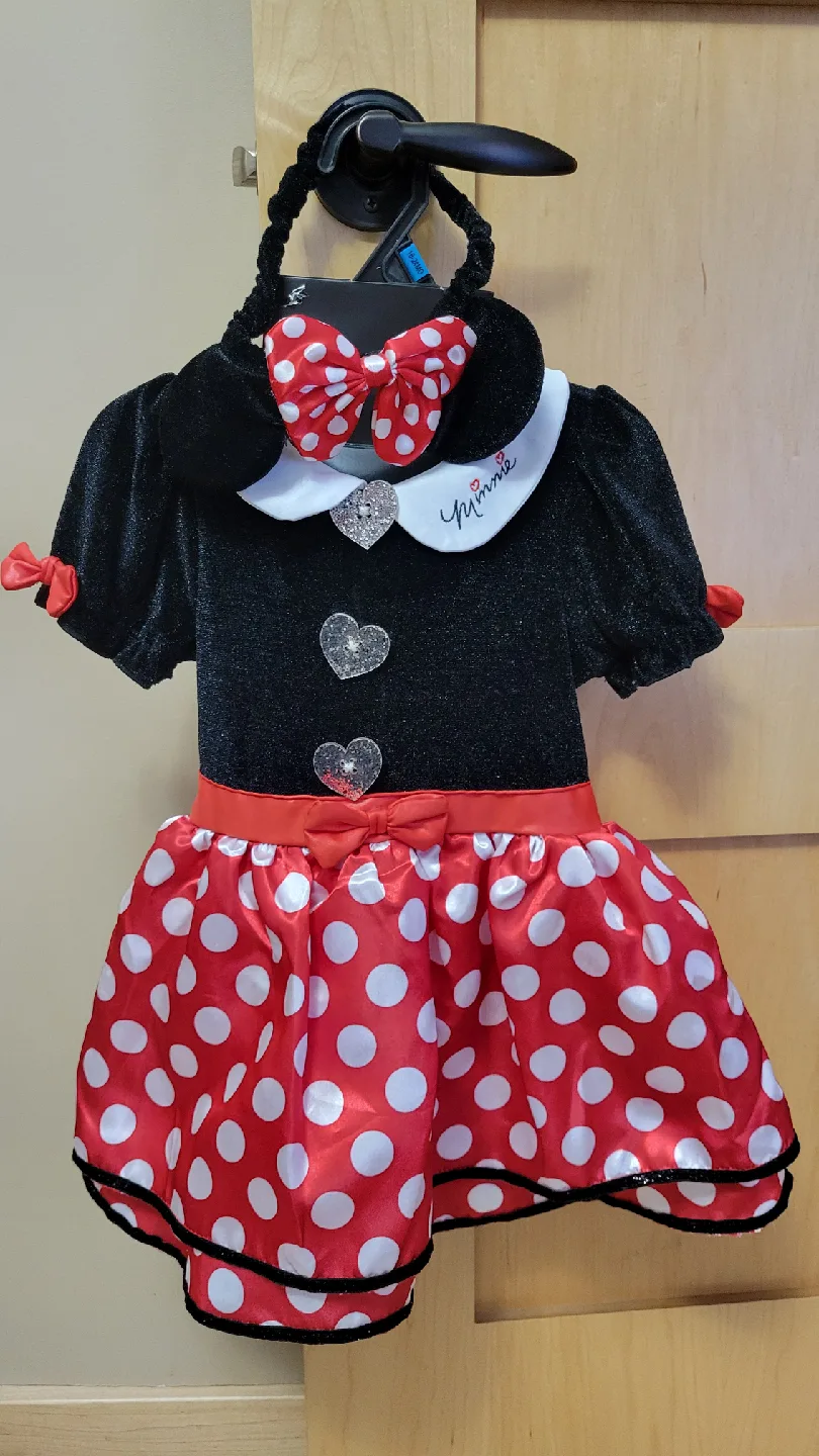Minnie Mouse Dress with Headband and Socks, 12-24 Months image indicator(2)