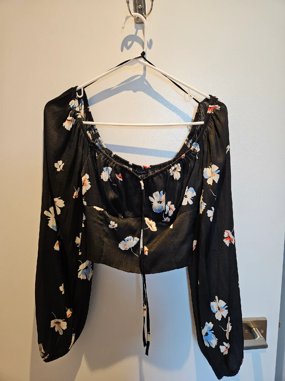Dynamite Silk Floral Blouse - XXS thumbnail