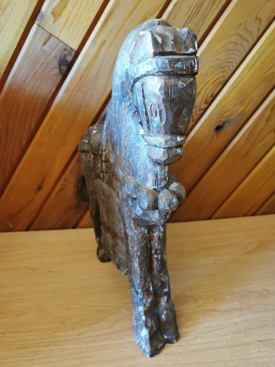 Large Vintage Wooden Horse image indicator(2)