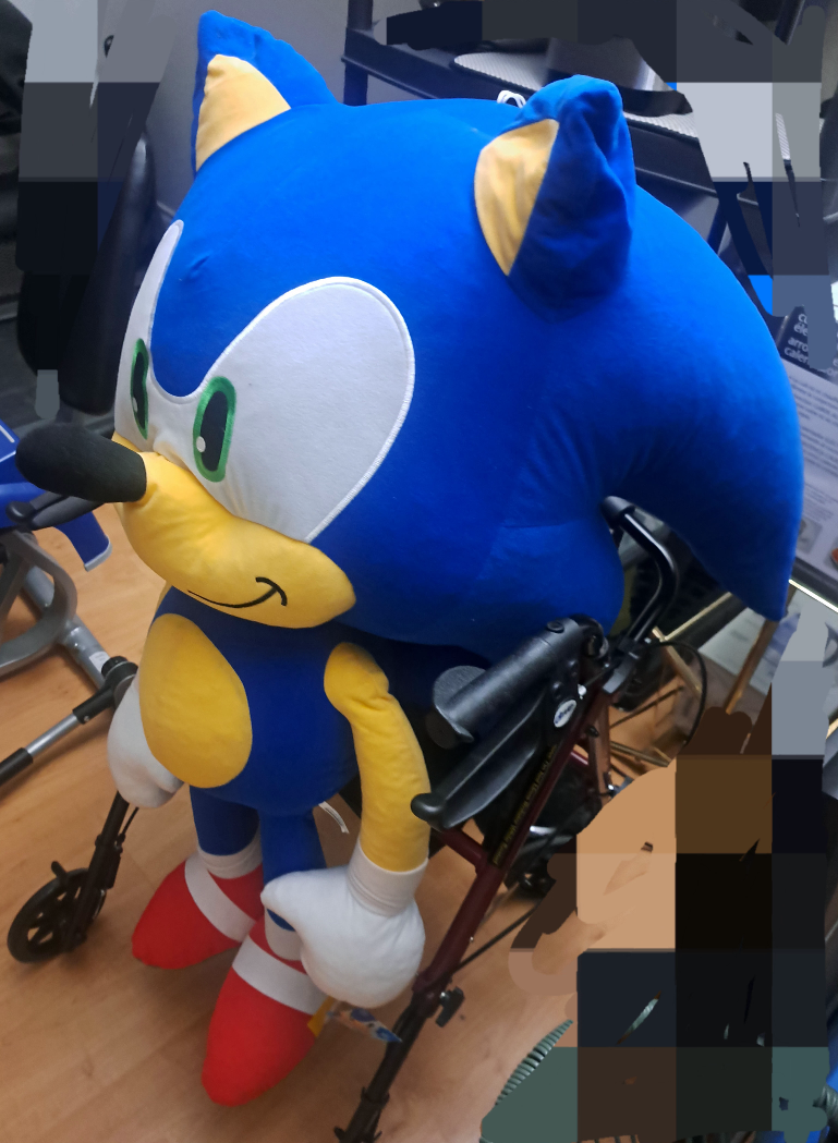 Giant Sonic The Hedgehog stuffed animal - 3 foot 7 inch tall - photo 3