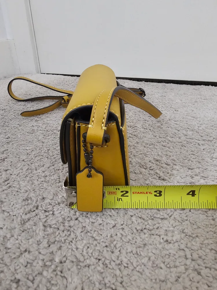 Authentic Coach Studio Mini Mustard Bag image indicator(10)