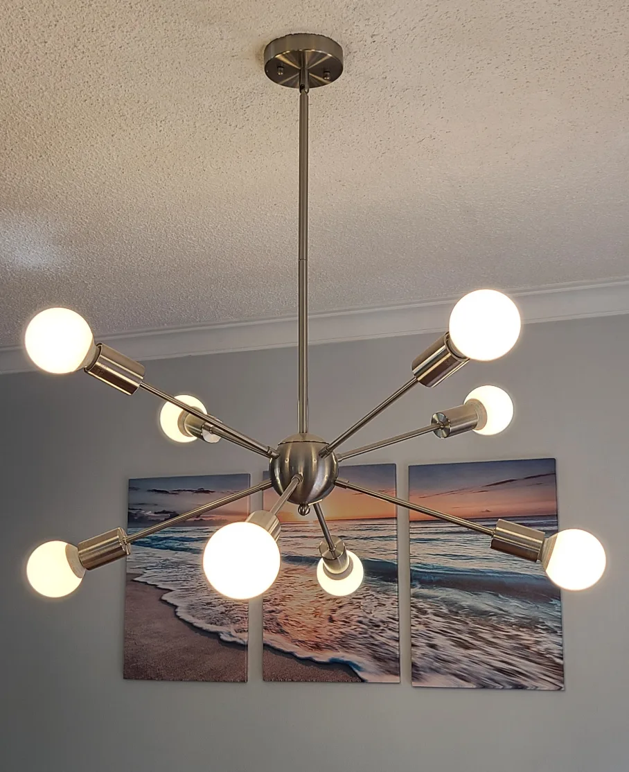 Modern Sputnik Style Chandelier"🧡" thumbnail