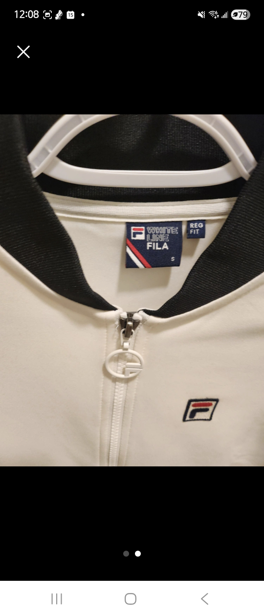 Fila White Linez Track Jacket - Size S 🥕 - photo 2