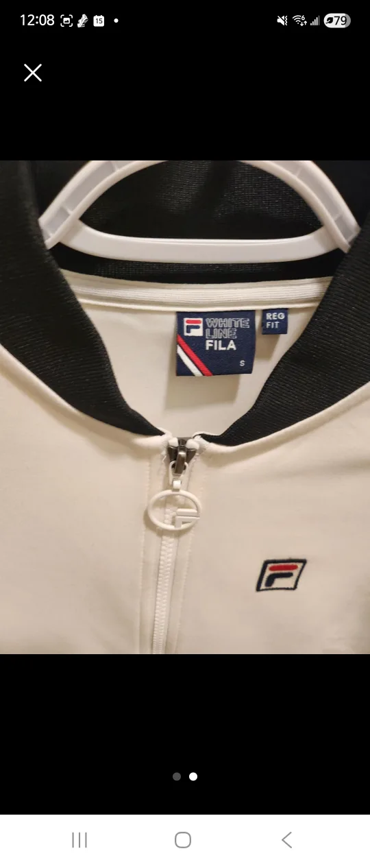 Fila White Linez Track Jacket - Size S 🥕 image indicator(2)