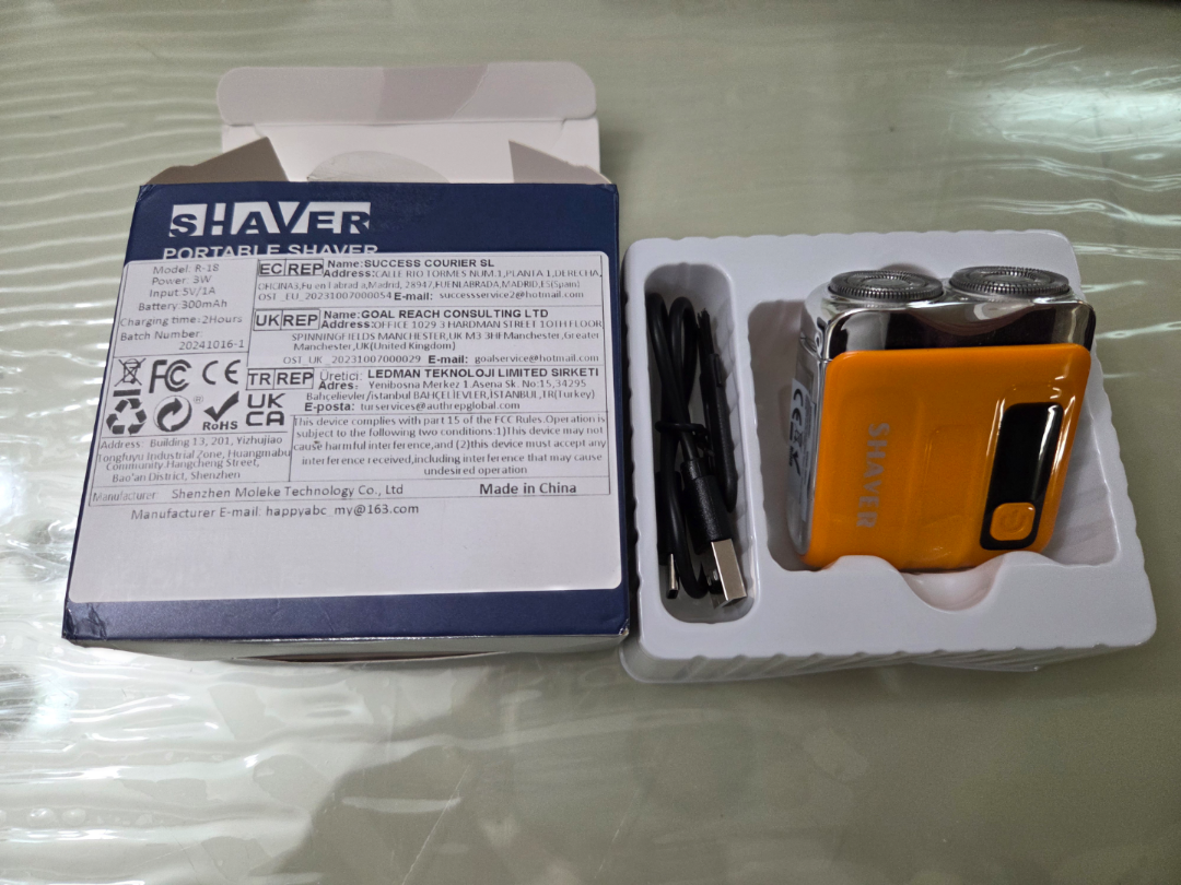 New Portable Shaver R-18 - Orange - photo 2