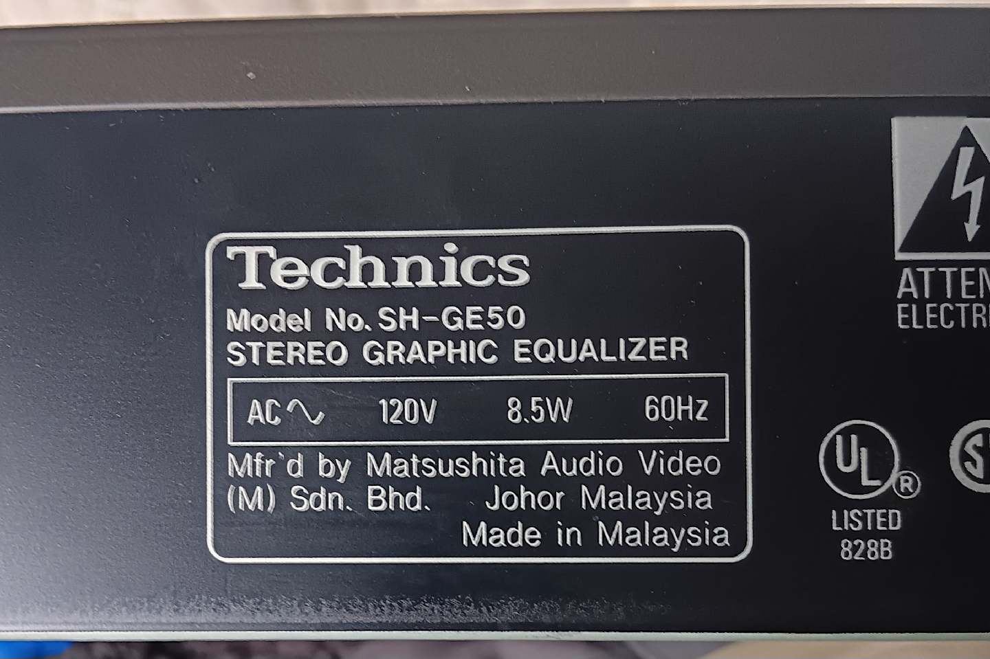 Technics SH-GE50 Stereo Graphic Equalizer & Amplifier