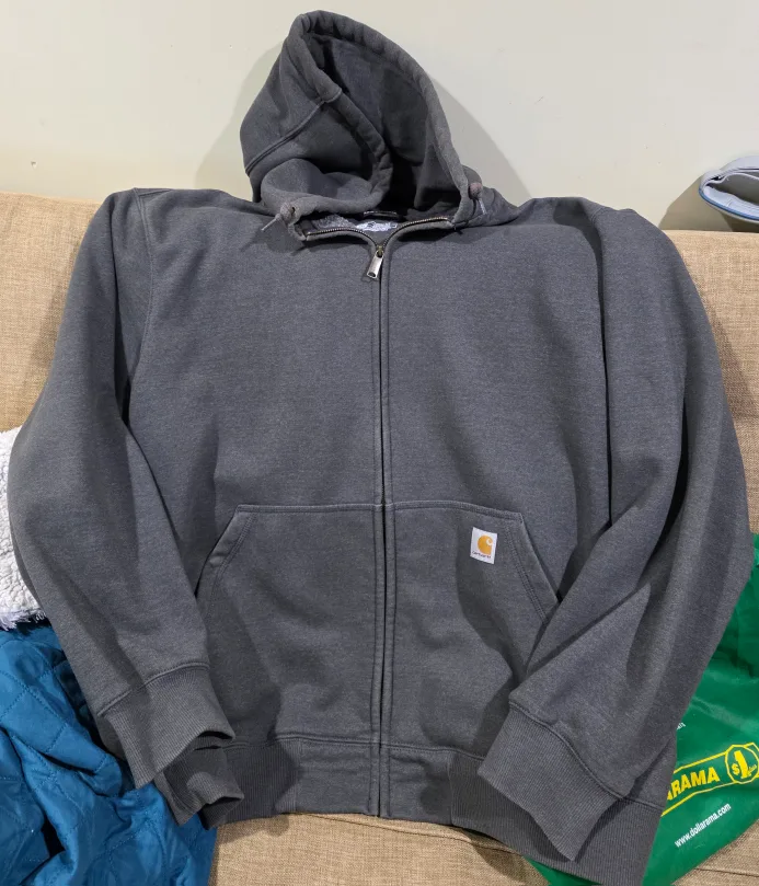 Carhartt Mens Rain Defender Heavyweight Hooded Sweatshirt 3XL thumbnail