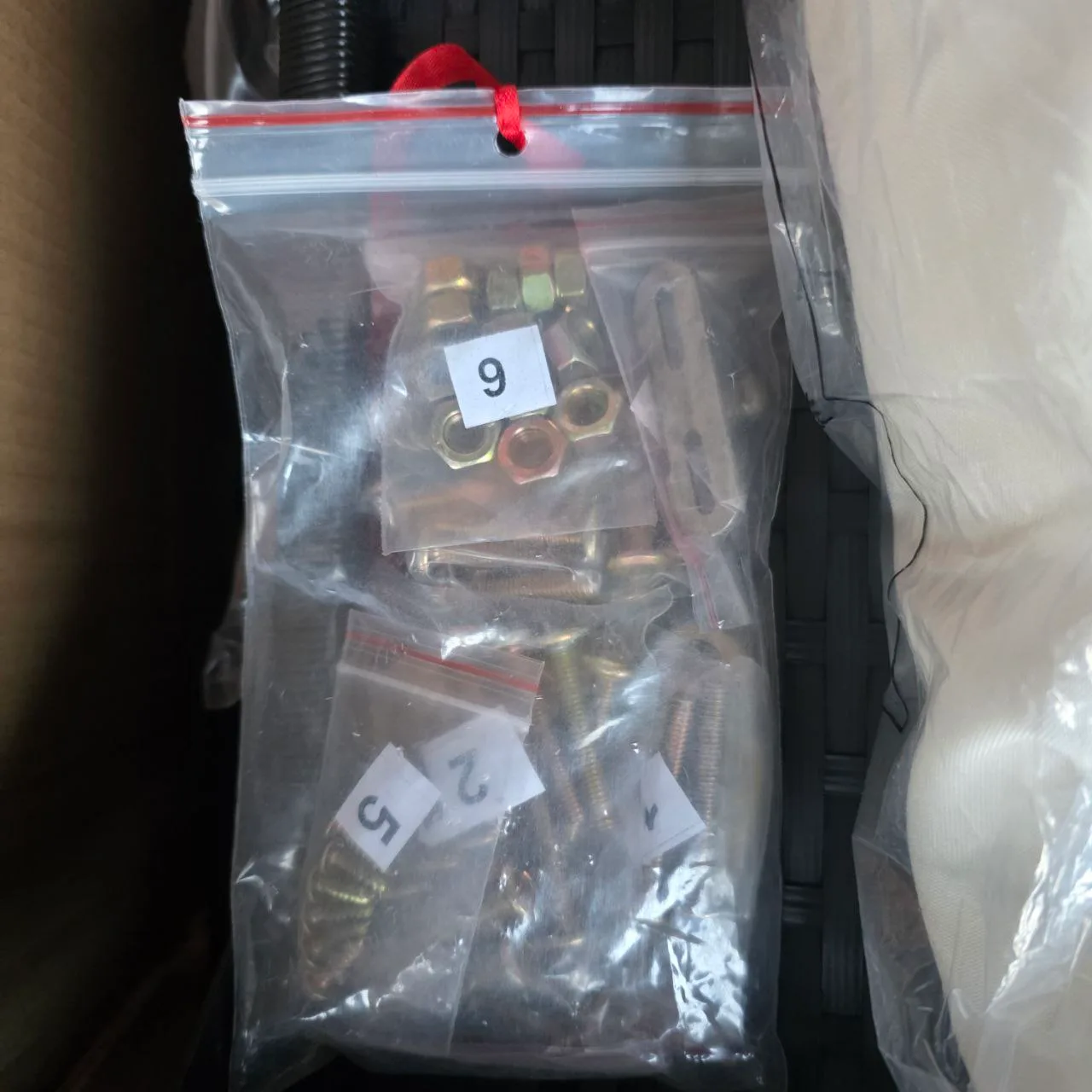 3PCS Patio Furniture Set White image indicator(6)