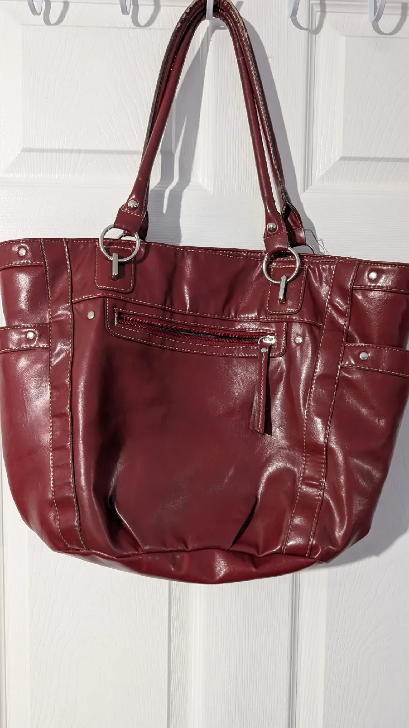 Burgundy / Red Tote Bag image indicator(2)