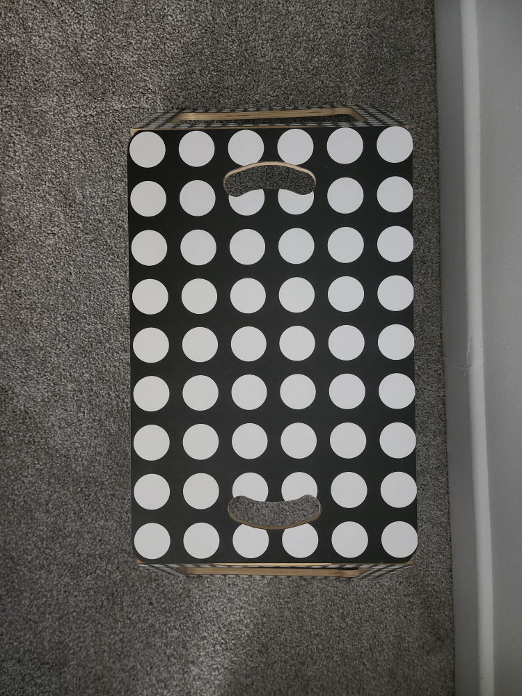 Black & White Polka Dot Bed Tray - photo 2