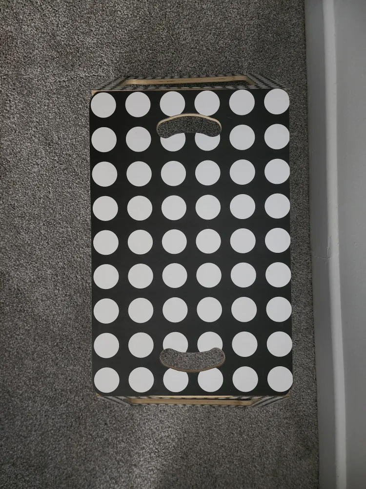 Black & White Polka Dot Bed Tray image indicator(2)
