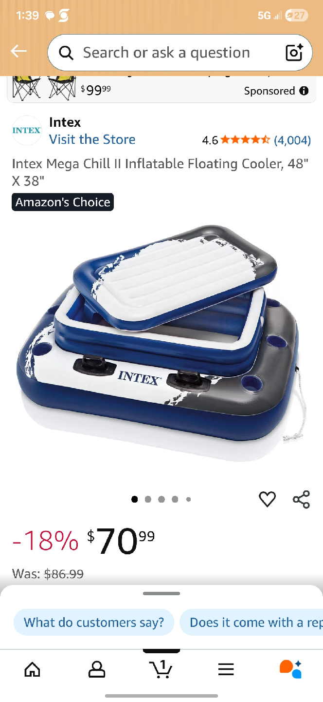 inflatable camping cooler - photo 3