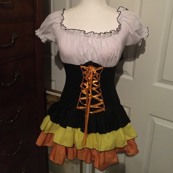 Candy Corn Costume Dress - Size Small