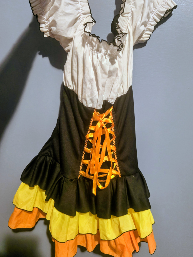 Candy Corn Costume Dress - Size Small - photo 2