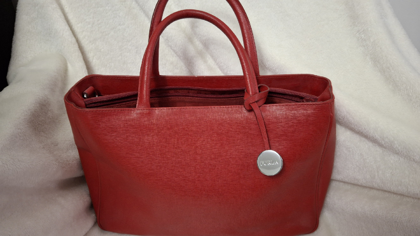 Furla Red Leather Tote Bag - photo 3