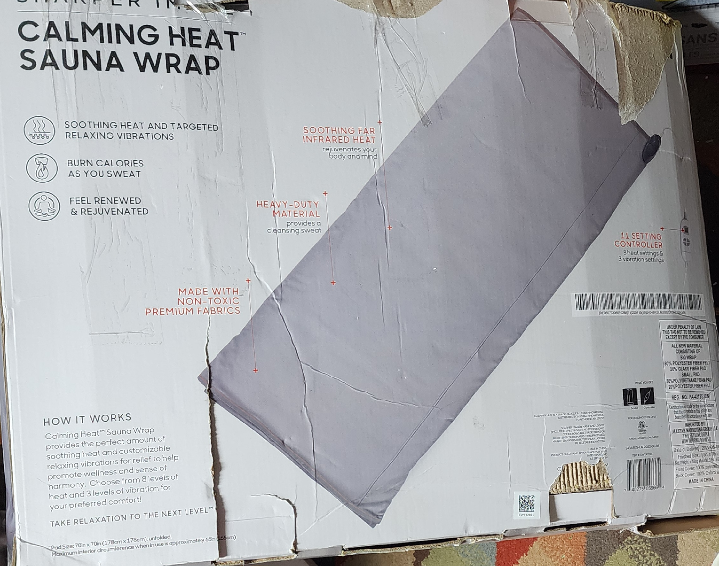 Sharper Image Calming Heat Sauna Wrap - photo 5