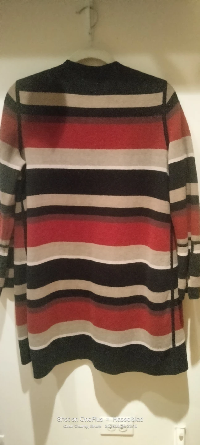 Chico's Striped Cardigan - Size-M/L - photo 2