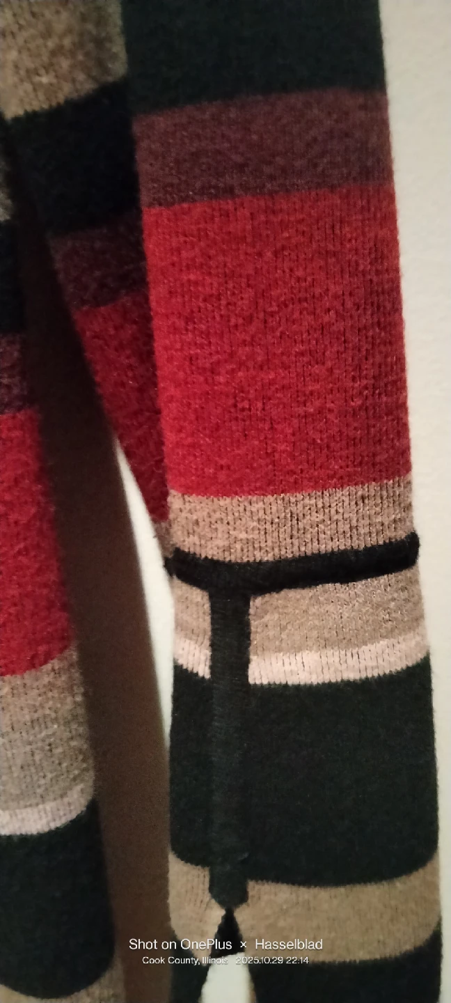 Chico's Striped Cardigan - Size-M/L - photo 3