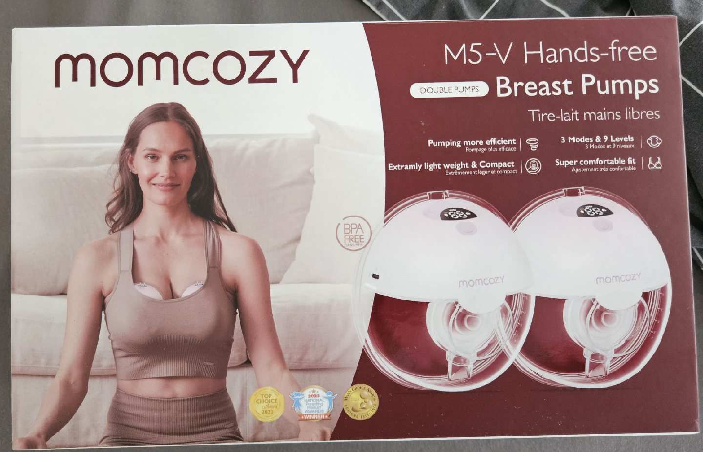Momcozy M5-V Hands-free Double Breast Pumps - New