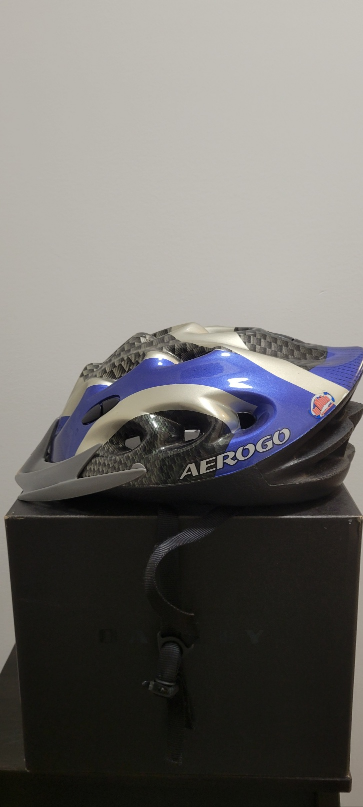 Aerogo Bike Helmet - Blue & Silver